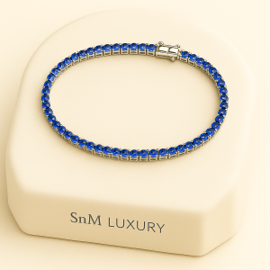 Blue Tennis Bracelets