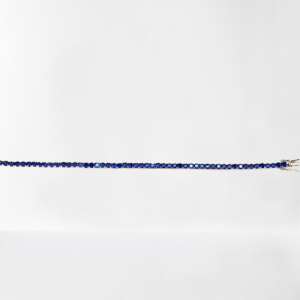 Blue Tennis Bracelets with Stones(Diamond lock,18cm) - Image 2