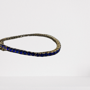 Blue Tennis Bracelets with Stones(Diamond lock,18cm) - Image 3